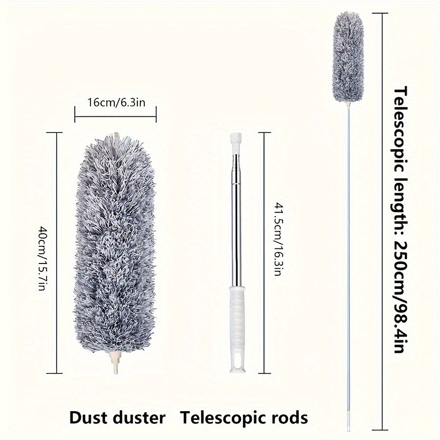 Versatile Retractable Duster with Bendable Head-4