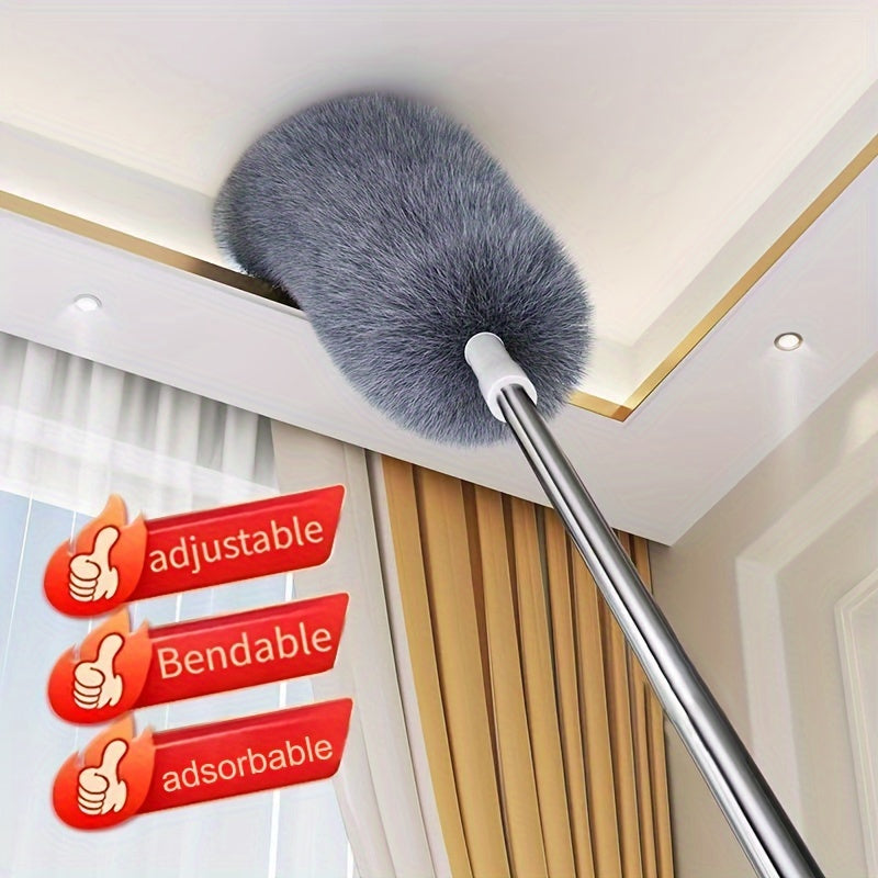 Versatile Retractable Duster with Bendable Head-1