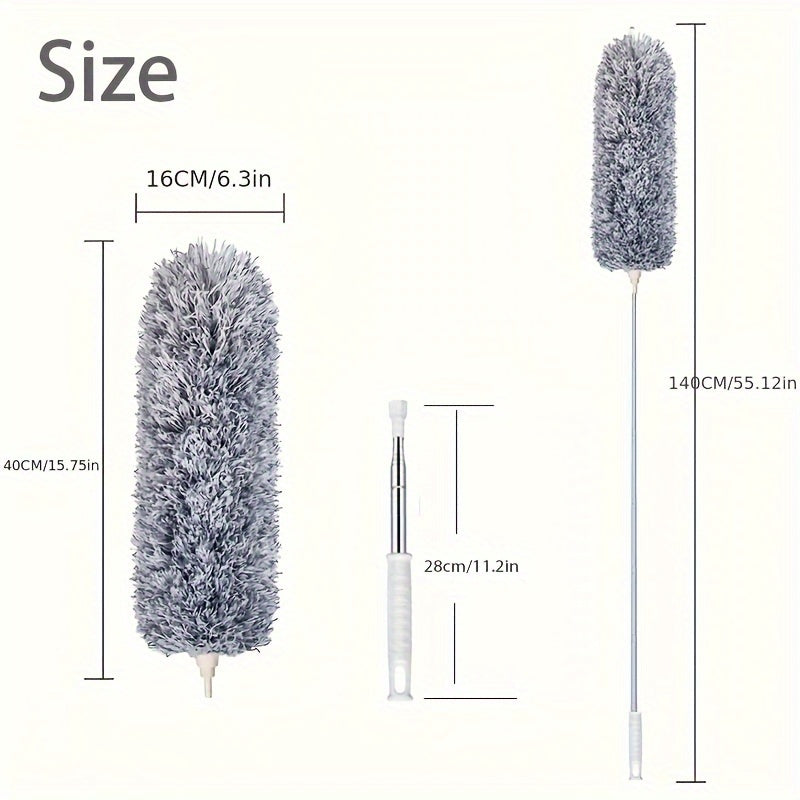 Versatile Retractable Duster with Bendable Head-2