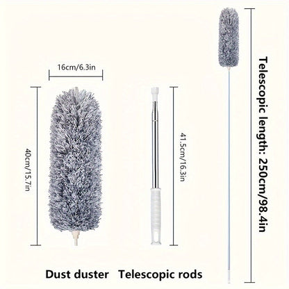 Versatile Retractable Duster with Bendable Head-4