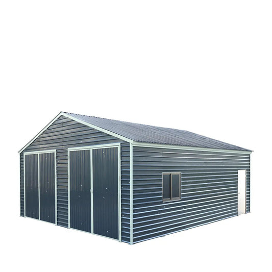 26’ x 30’ Metal Garage Shed, 9’ High Double Front Doors, 14’ Peak, 780 Sq-Ft TMG-MS2630-0
