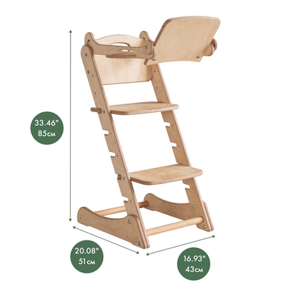 Growing Chair for Kids - Kitchen Helper with Tabletop – Beige-1