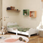 Cloud-Themed Toddler Bed Frame with Safety Rails, 143.5 x 74.5 x 56cm-0
