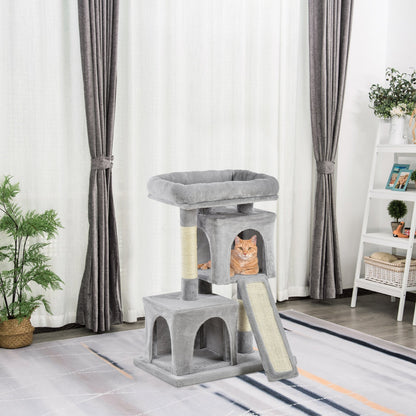 Cats 3-Tier Sisal Rope Leisure Tree Light Grey-1