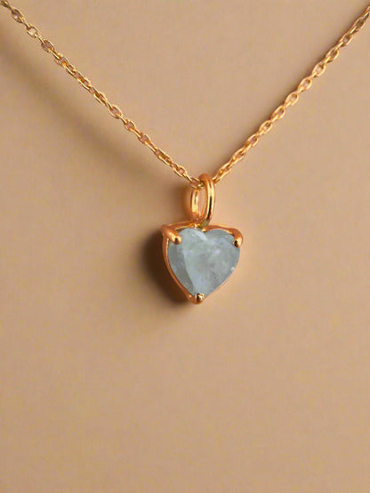 March Birthstone Chain Necklace