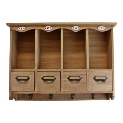 Wooden Wall Hanging Storage Unit-0