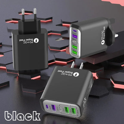 USB C Charger 240W Type C Cable Fast Charging Phone Charger Adapter For iPhone Samsung Xiaomi Quick Charge EU US UK Wall Charger