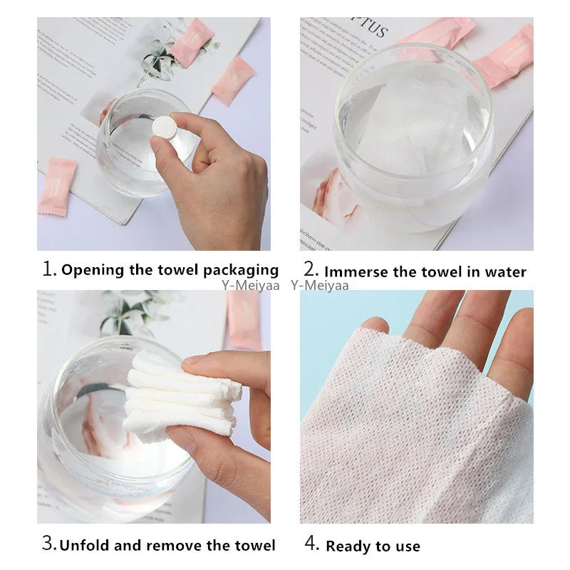 20/50/100/200PCS Mini Disposable Compressed Towel Capsules Towels Face Care Tablet Outdoor Travel Cloth Wipes Paper Tissue