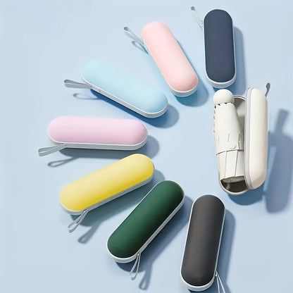 Mini Umbrella For Sunny And Rainy Days, Portable With Uv Coating And 6 Reinforced Ribs