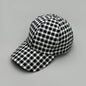 Woolen Cloth Stripe Versatile Check British Style Baseball Caps Autumn and Winter New Fashion Men Women Warm Retro Literary
