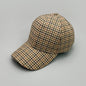 Woolen Cloth Stripe Versatile Check British Style Baseball Caps Autumn and Winter New Fashion Men Women Warm Retro Literary