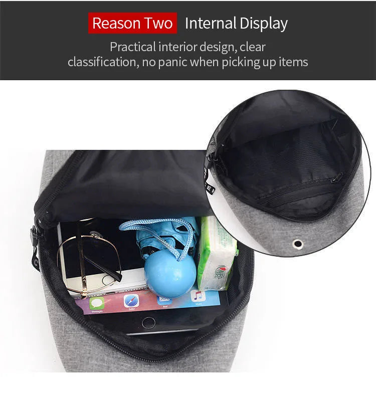 Men's Waterproof Large Pack, Adjustable Strap For Outdoor Activities, Travel Running, Hiking, And Cycling