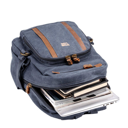 TRP0256 Troop London Classic Canvas Backpack - Medium-4