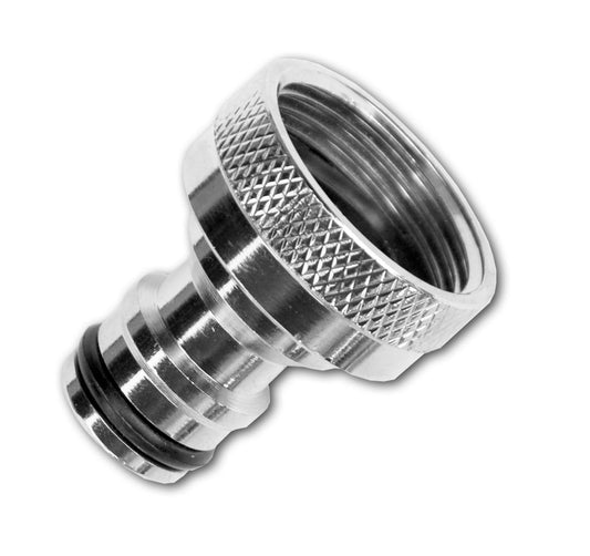 Tap Connector Snap-On Male - 1" BSPF Brass Nickle Plated-0