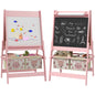 Three-In-One Kids Easel with Paper Roll, Art Easel, with Storage - Pink | AIYAPLAY-0