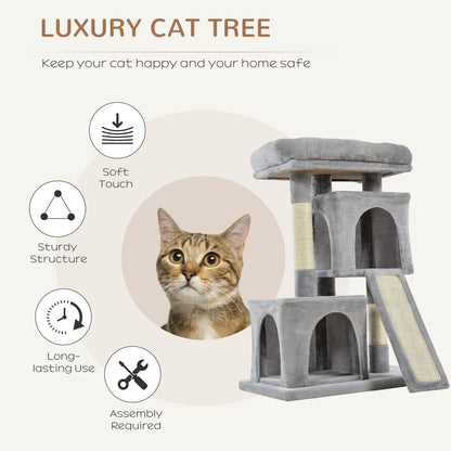 Cats 3-Tier Sisal Rope Leisure Tree Light Grey-3