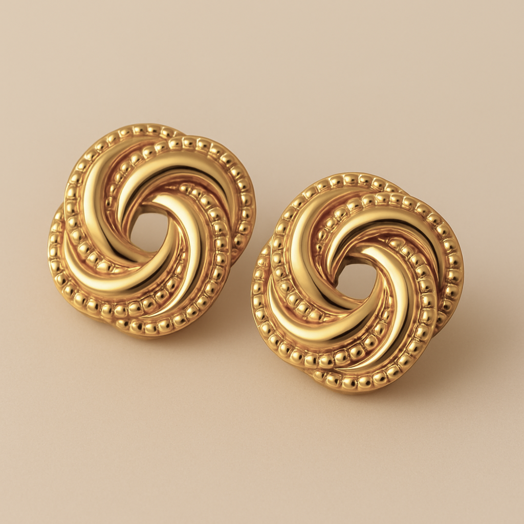 Sculpted Twist Studs