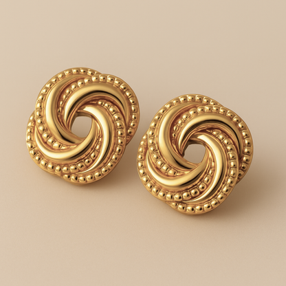 Sculpted Twist Studs