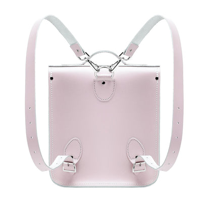 Handmade Leather City Backpack - Rose Quartz-2
