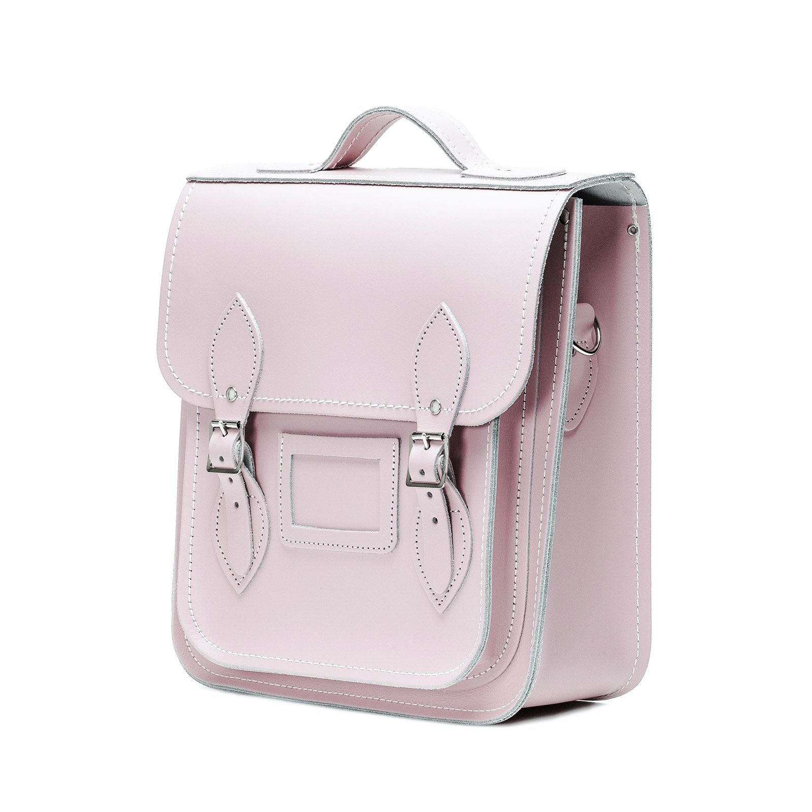 Handmade Leather City Backpack - Rose Quartz-1